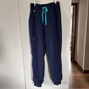 Figs FREEX Mesh Lined Zamora Jogger Scrub Pants 
Navy Blue